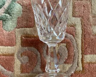 Lots of vintage Waterford stemware, bowls and decanters