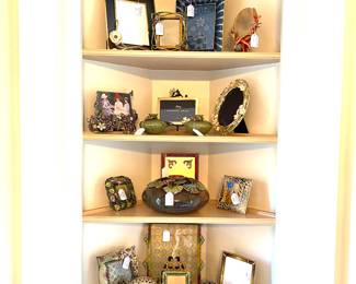 Jay Strongwater frames and vases