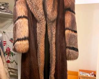 A fur coat mix of mink and fox!