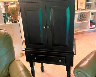 These pieces can be apart to work as end tables.