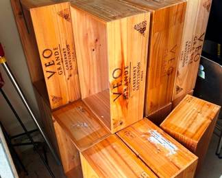 Many wine boxes