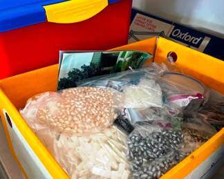 A collection of beads for craft projects or jewelry making!