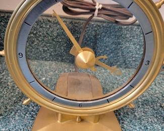 Jefferson Golden Helm Clock.  Runs.