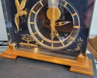 Jaeger LeCoultre Marina Desk Clock with it's original case. Serviced. 