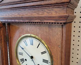 Seth Thomas 30 day runner, formally a time punch clock. Restored and running.