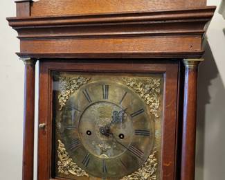 English Grandfather Clock, two way striking. Edwin Cockey of Warminster.  Serviced. 