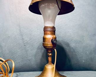 brass MCM small desk lamp