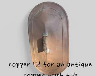 wash tub lid copper