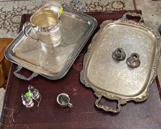 Lots of vintage silverplate