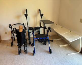 Walkers, trays, etc. for elder assistance