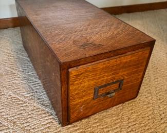 Vintage Card Catalog Library Bureau