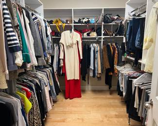 CLOSETS OF CLOTHING... small-large, shoes 7-8+-