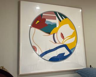 "BLONDE VIVIENNE" by Tom Wesselman 1988 screen print in colors on wove paper, 58"x57" signed print proof from an edition of 3