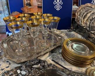 Franciscan "Tiffin" pattern crystal