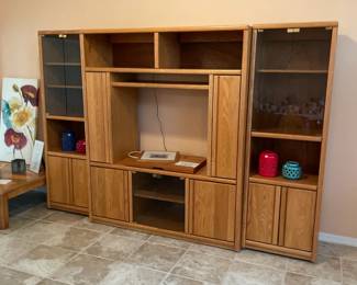 3 piece entertainment center sold separate