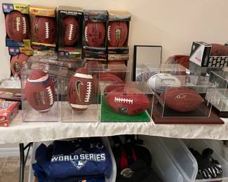 Footballs signed
