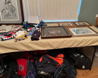 over 50 Duffle bags