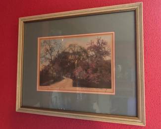 Signed Wallace Nutting Photo--"A May Countryside"