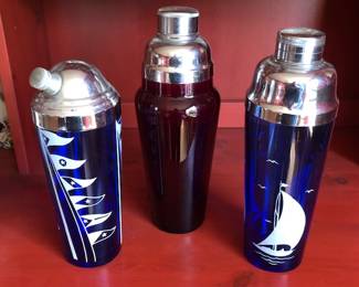 Vintage Hazel Atlas 1950s Cocktail Shaker Collection