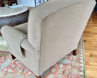 Carson Pierre Scott sage Green Upholstered Arm Chair w/ wood legs $165