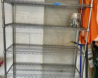 48”w x 18”d x 78”h Chrome 6 shelf cart on wheels
$100