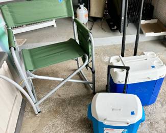 Chair )20
Large pull cooler $15
Smaller pull handled cooler $10