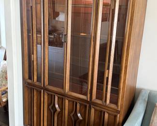 Mid century modern china hutch