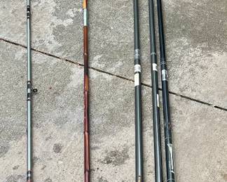 FLY ROD w/MARTIN REEL, CANE ROD, CRAPPY DUSTERS