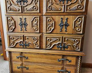 Vintage Spanish Influenced Chest of Drawers