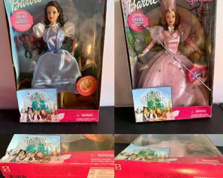 Vintage 1999 Wizard of Oz Barbie as Dorothy, & as Glinda