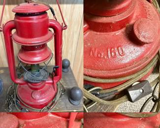 vintage Embury Supreme No. 160 kerosene lantern, likely from the 1930s