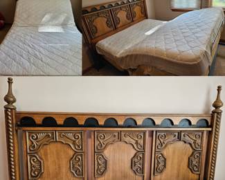 Vintage Spanish Influenced Headboard Adjustable Bed