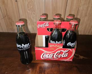 Collectible 6 pack Harry Potter Coca Cola Bottles