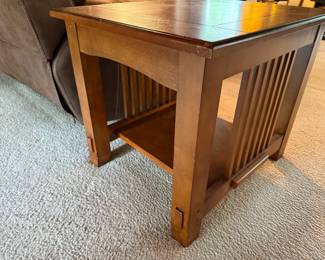 Mission Style End Table Solid Wood
