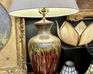 Ceramic Drip Glaze Lamp
