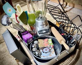 Lot of miscellaneous kitchen, gadgets tools, and equipment