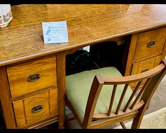 Vintage Desk with Chair