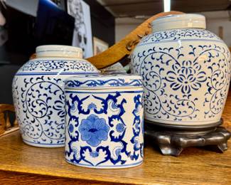 Lot of 3 Ginger Jars