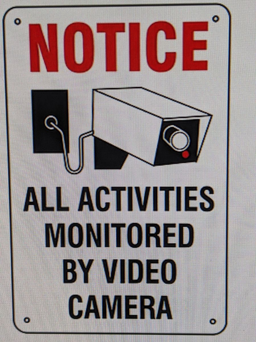 CAMERAS ARE ACTIVE 24/7 BOTH INSIDE AND OUTSIDE