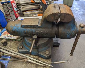 WILTON 7+" JAW BULLET SWIVEL BENCH VISE (THIS THING IS A BARGAIN BUT EXPENSIVE)