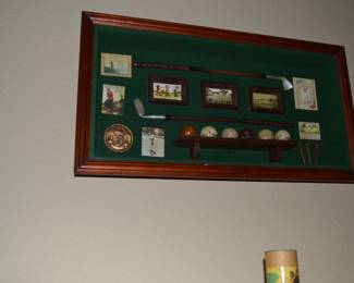 Vintage Golf Collection Shadow Box