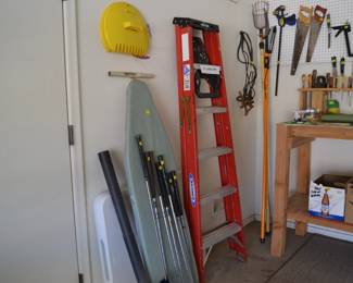 Ladder, Golf Clubs, Ironing Board