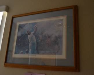 Quality Golf Lithographs some signed and numbered. Sam Snead, Augusta