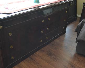 Lacquer Dresser with Mirror