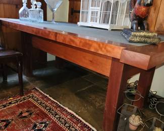 HEAVY stone top dining table