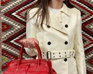 Burberry Jacket and Prada Bag
