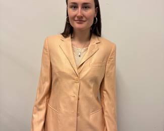 Giorgio Armani silk sweater and blazer