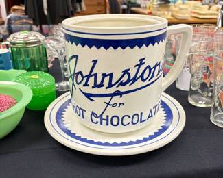 HUGE Johnston's Hot Chocolate store display or possible chocolate sauce dispenser