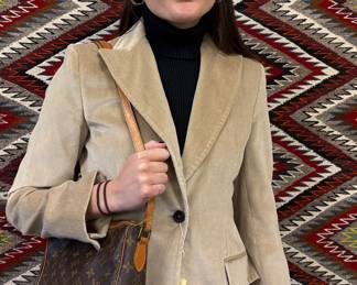 Agnona Jacket and Louis Vuitton Bag