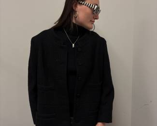 Chanel Jacket and wild Vintage Trifari Sunglasses
